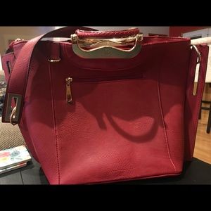 Red purse unknown brand
